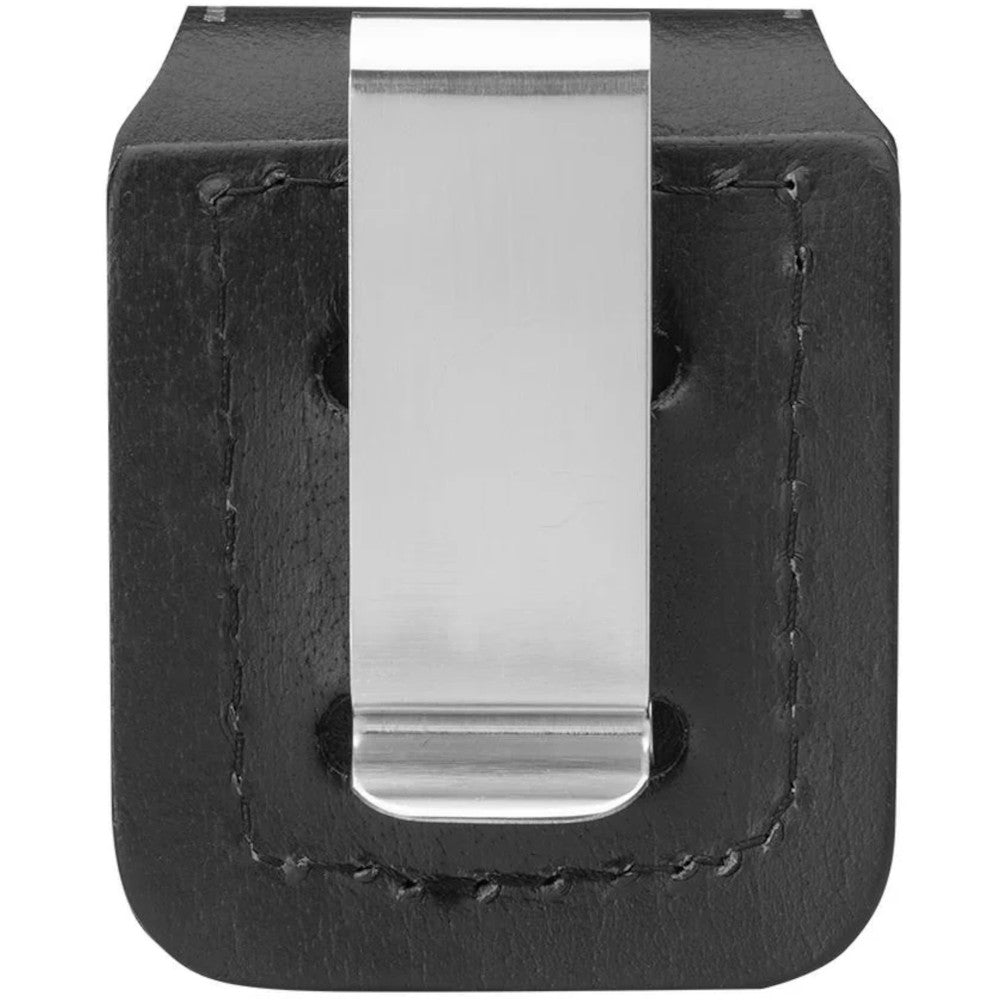 Zippo Lighter Pouch Belt Clip Black Leather
