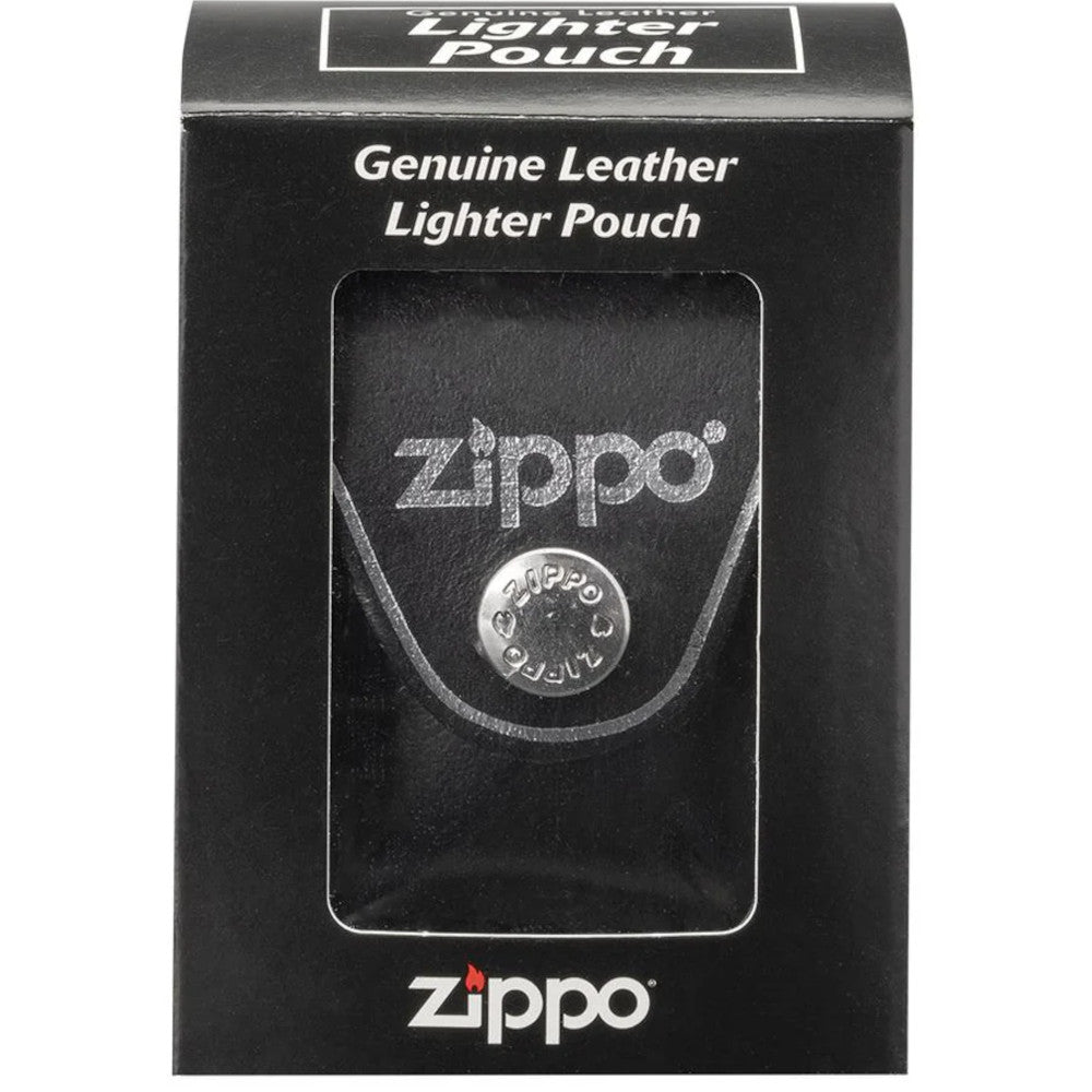 Zippo Lighter Pouch Belt Clip Black Leather