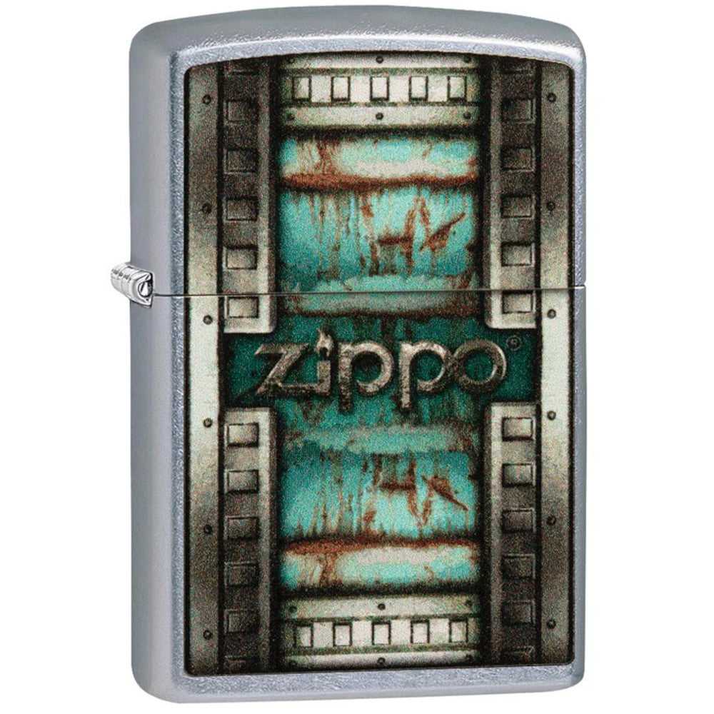 Patina Zippo Logo Design Street Chrome Zippo Lighter