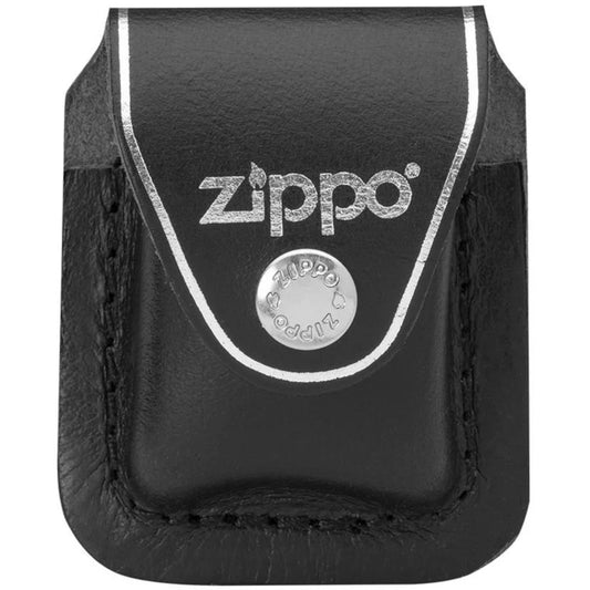 Zippo Lighter Pouch Belt Clip Black Leather