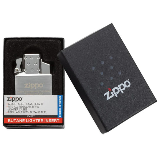 Zippo Lighter Double Torch Butane Insert