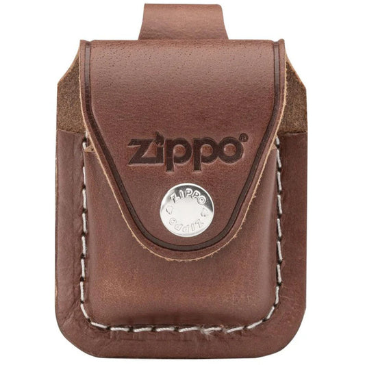 Zippo Lighter Pouch Belt Loop Brown Leather