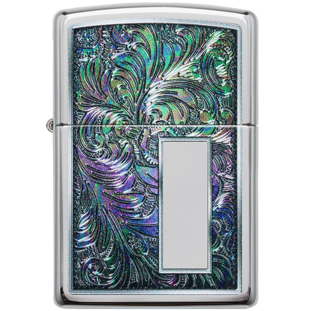 Colourful Venetian Design High Polish Chrome Zippo Lighter